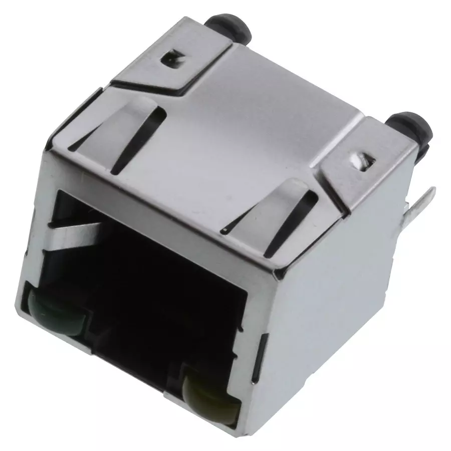 AMPHENOL COMMUNICATIONS SOLUTIONS RJ45 CONNECTOR, JACK, 8P8C, 1 PORT, TH, RJHSEKP81.