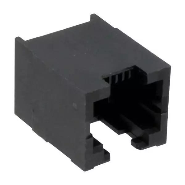 AMPHENOL COMMUNICATIONS SOLUTIONS MODULAR CONN, R/A JACK, 6P6C, 1PORT, RJLSE6306101T2.