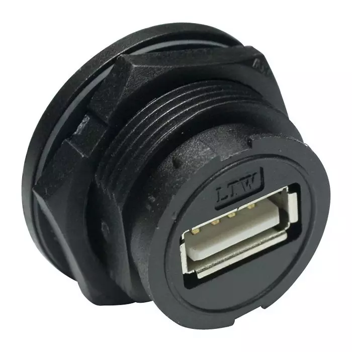 AMPHENOL LTW SEALED USB, 2.0 TYPE A, PLUG, IP67, UA-20PMFP-LC7001