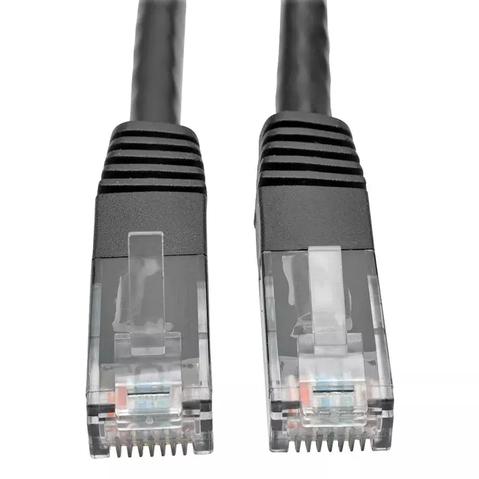 EATON TRIPP LITE PATCH CORD, RJ45 PLUG, CAT6, 100FT, BLK, N200-100-BK