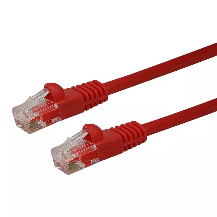 VIDEK PATCH LEAD, CAT5E, RED, 0.3M, 2965-0.3R