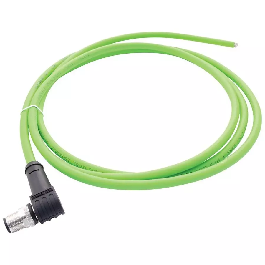 METZ CONNECT SENSOR CORD, 8P M12 PLUG-FREE END, 2M, 142M2X90020