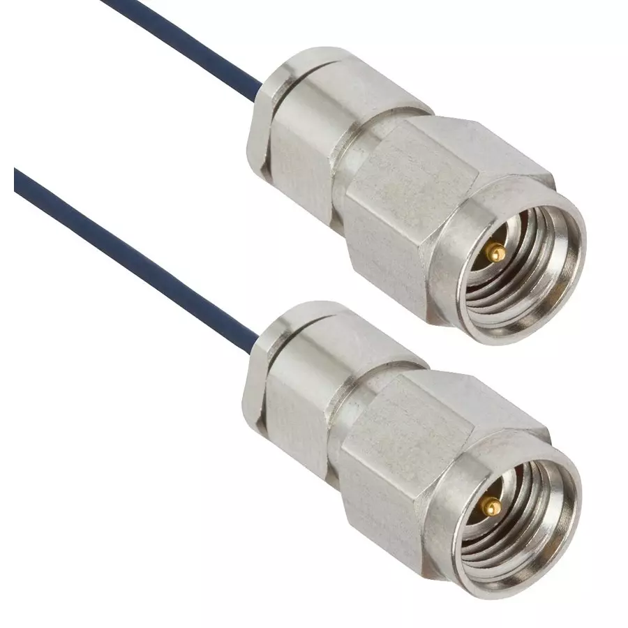 AMPHENOL SV MICROWAVE CABLE ASSY, 2.92MM PLUG-PLUG, 6", 7015-1108