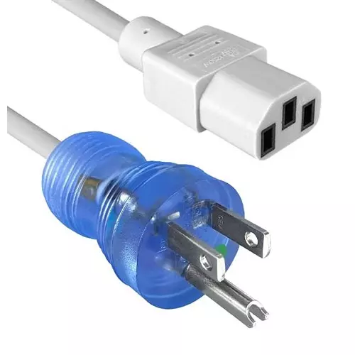 QUALTEK ELECTRONICS POWER CORD, NEMA5-15P, 120IN, 10A, GRAY, 233003-06