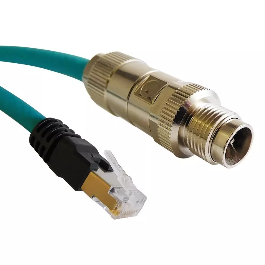 STEWART CONNECTOR SENSOR CORD, 8P RJ45 PLUG-M12 PLUG, 3FT, BM-MARM003F