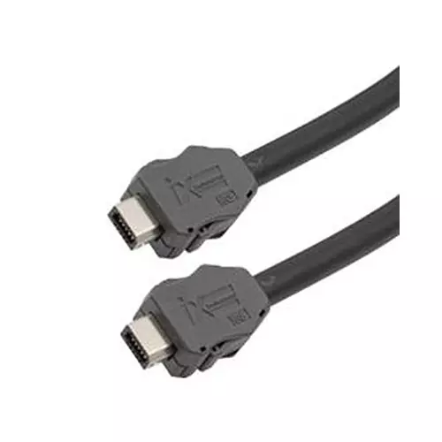 L-COM ENET CORD, CAT6A, IX B PLUG-B PLUG/11.8", TRGIX602LZ-BLK-30CM