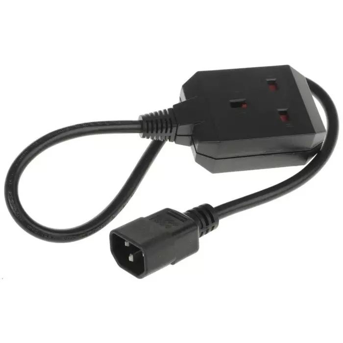 APC IEC C14 Type G UK Socket Power Cord, 610 mmAP, AP9881