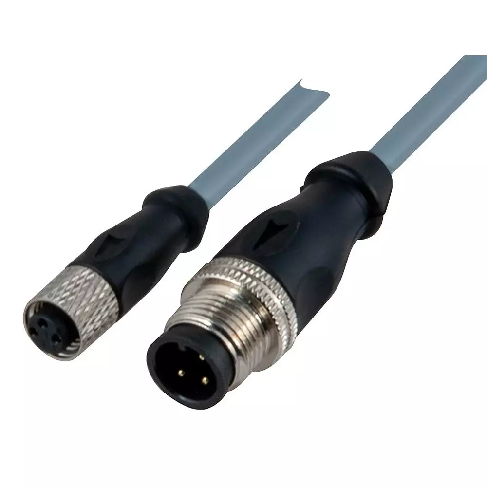 CARLO GAVAZZI Cable Assembly, 3Pos, Rcpt-Plug, 16.4, CON53NFS1MS5.