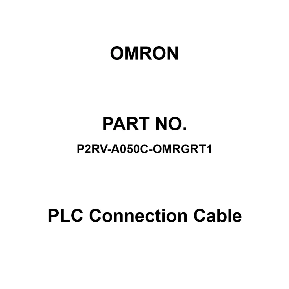 Omron PLC Connection Cable 500 mm Cable Length, P2RV-A050C-OMRGRT1