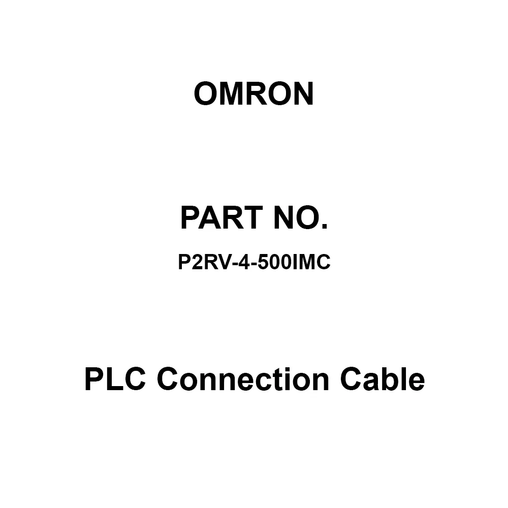 Omron PLC Connection Cable 5 m Cable Length, P2RV-4-500IMC