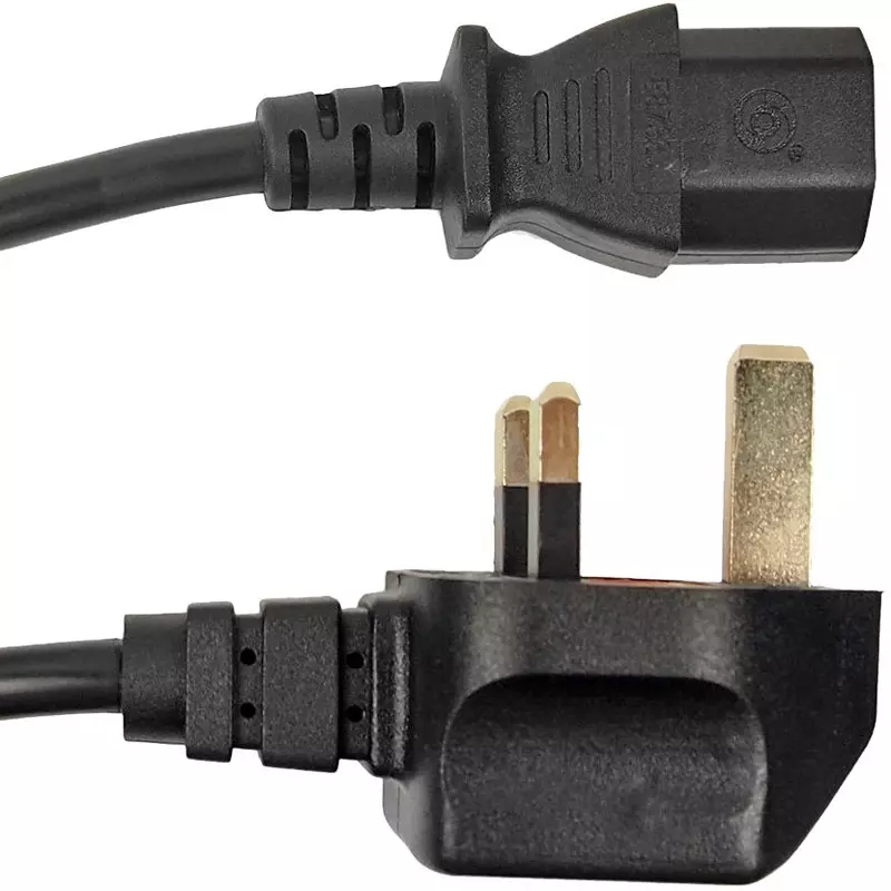 RS PRO Power Cord 5 Amp 250 V Black Sheath 2 m, 2796304