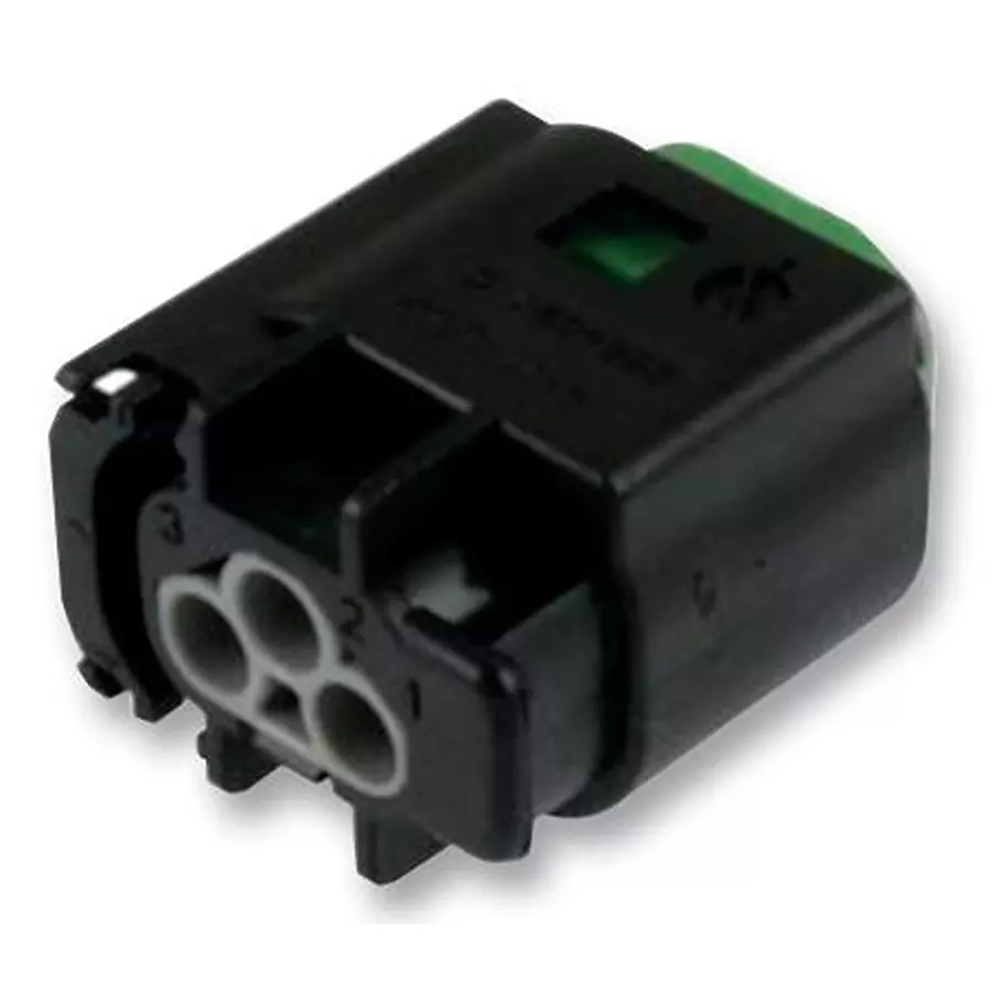 AMP - TE CONNECTIVITY RCPT HOUSING, 3POS, GF PBT, BLACK, 1-967642-1