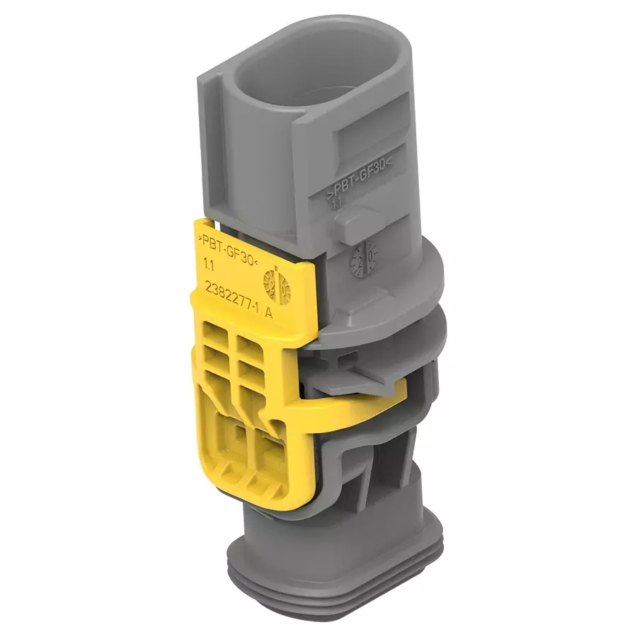 AMP - TE CONNECTIVITY CONN, TAB HOUSING, 2POS, 60V, PBT+GF30, 2-2382274-1