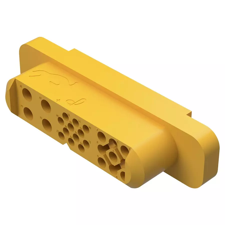 POSITRONIC RECT PWR HOUSING, RCPT, 25POS, CABLE, GFSH435F1H/AA