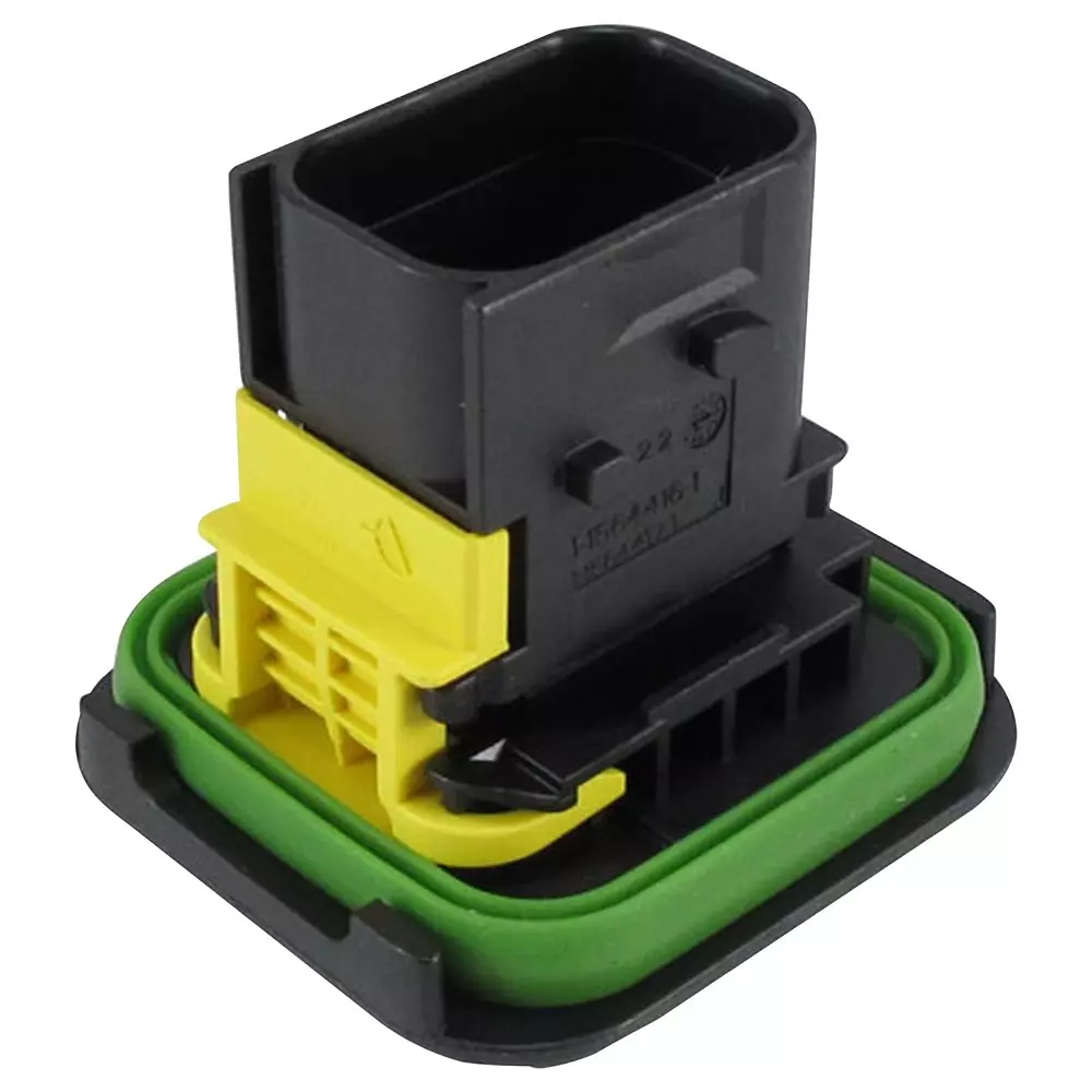 TE CONNECTIVITY Plug Housing, 8Pos, Gf Pbt, Black, 1-1564416-1