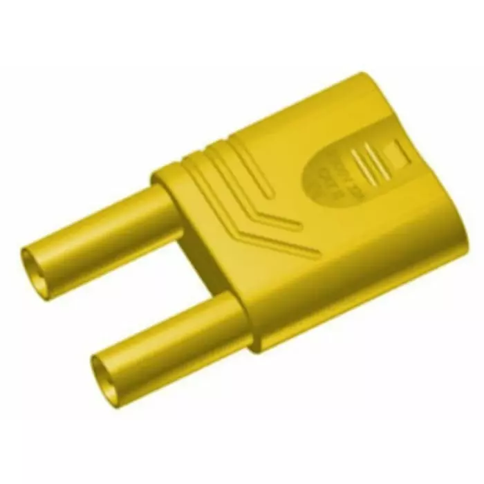 HIRSCHMANN TEST AND MEASUREMENT Banana Connector Yellow male 4 mm Unsprung Socket Termination 32A 1kV, 932200103