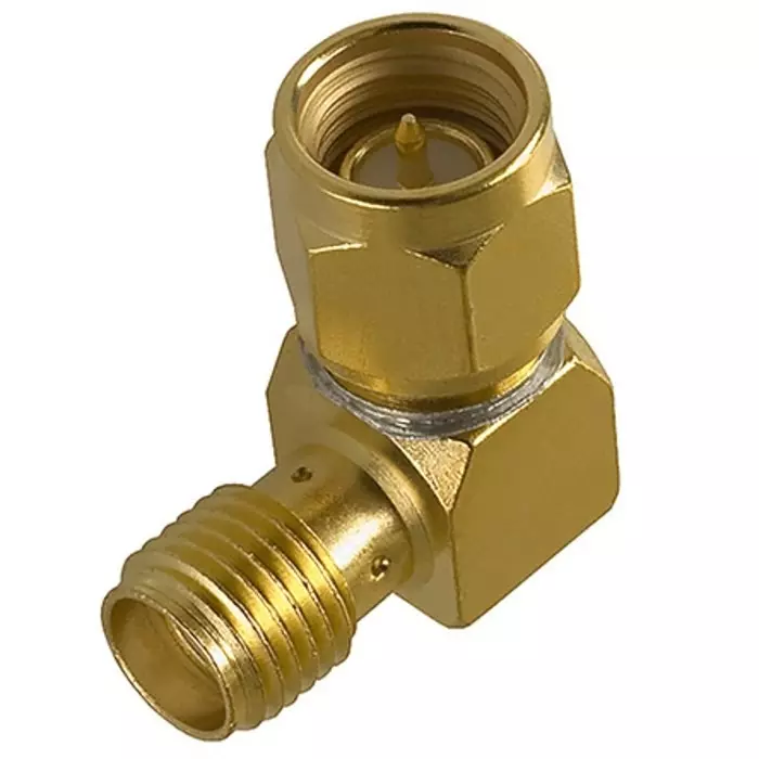 CINCH CONNECTIVITY SOLUTIONS SMA Series Female Male SMA Connector 50Ω Right Angle Body, 142-0901-941