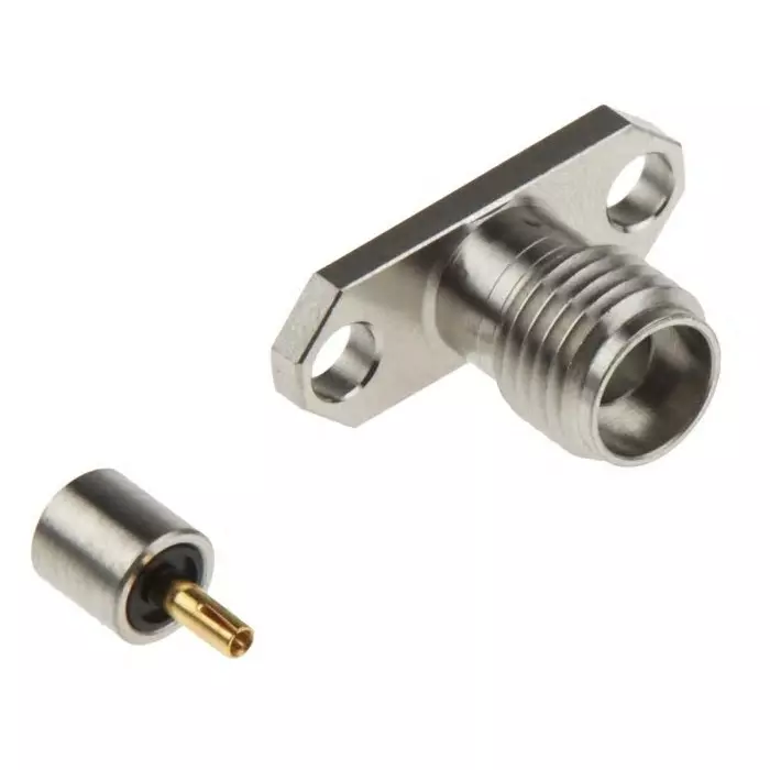 CINCH CONNECTIVITY SOLUTIONS SMK Series Jack Flange Mount SMA Connector 50Ω Solder Termination Straight Body, 145-0701-602