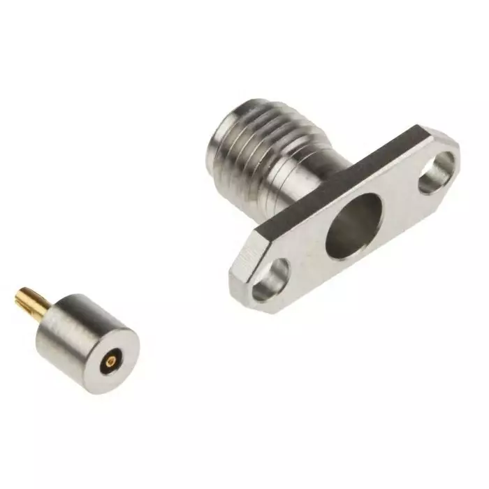 CINCH CONNECTIVITY SOLUTIONS SMK Series Jack Flange Mount SMA Connector 50Ω Solder Termination Straight Body, 145-0701-602