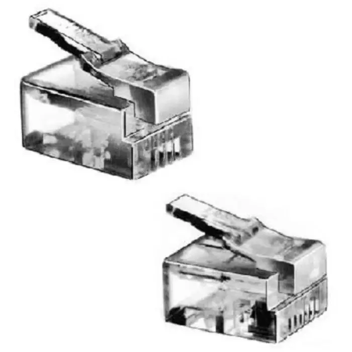 Hirose TM-P Series Male RJ11 Connector Cable Mount 6 -Way, TM4P-66P (Pack of 5)