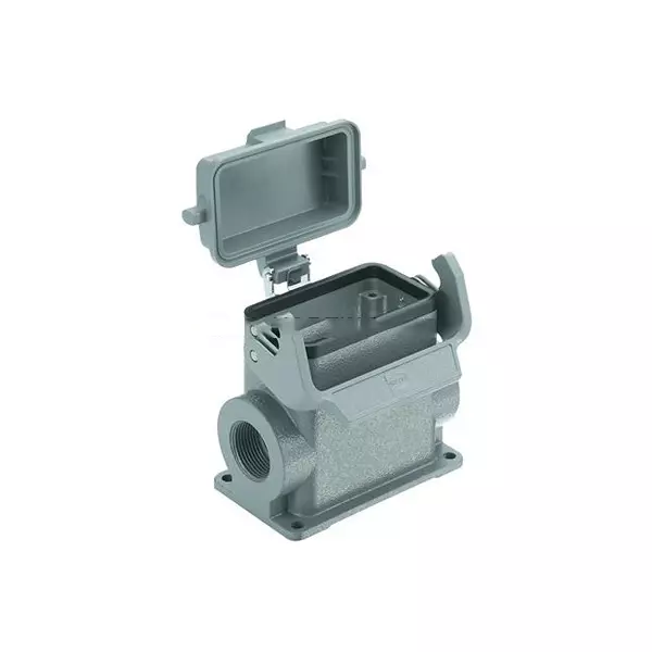 Harting Han Connector Housing 2x M25 Side Entry Aluminium Die-Cast 10 B Size, 19300100296