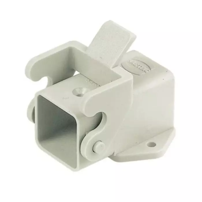 Harting Power Connectors Angled Thermoplastic Housing Single Lever Polycarbonate 3 A Size, 09200030820
