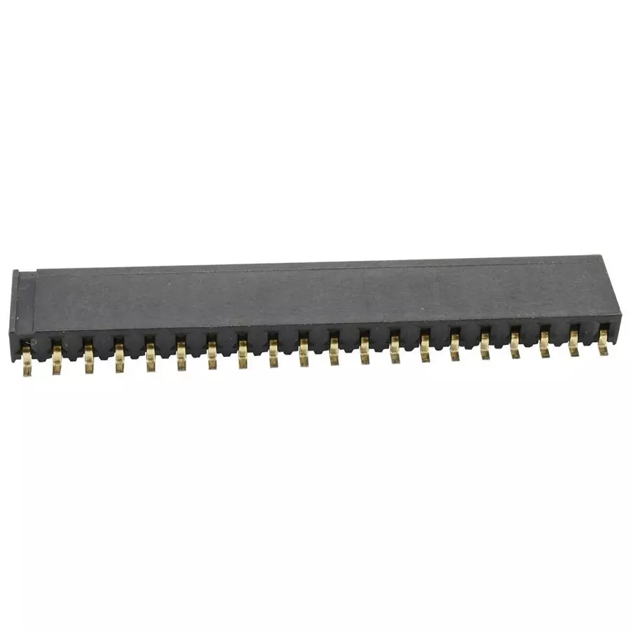 MULTICOMP PRO PCB Receptacles CONN, RCPT, 20POS, R/A, 1ROW, 2.54MM, 2212BR-20G-SM-TR (Pack of 900)