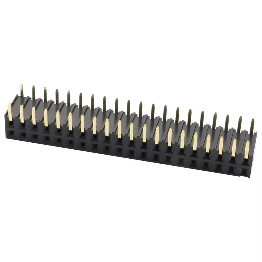 MULTICOMP PRO PCB Receptacles CONNECTOR, RCPT, 60POS, R/A, 2.54MM, 2214BR-60G