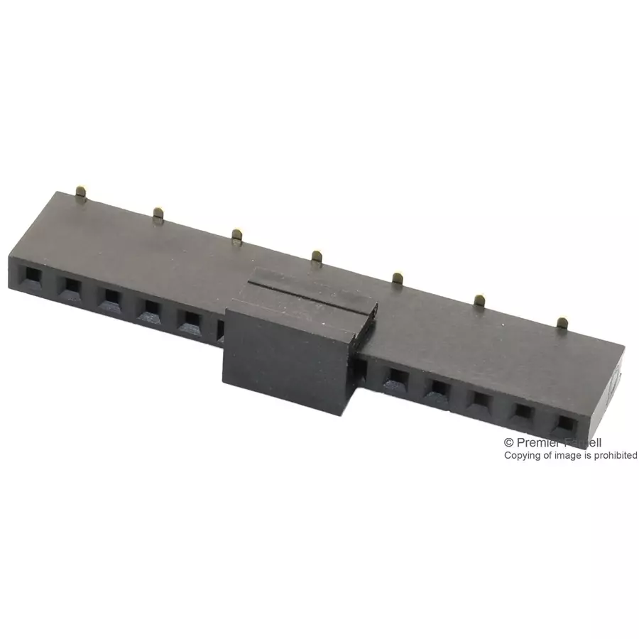 MULTICOMP PRO PCB Receptacles CONNECTOR, RCPT, 14POS, 1ROW, 2.54MM, 2212SM-14G-75-B1-PCR