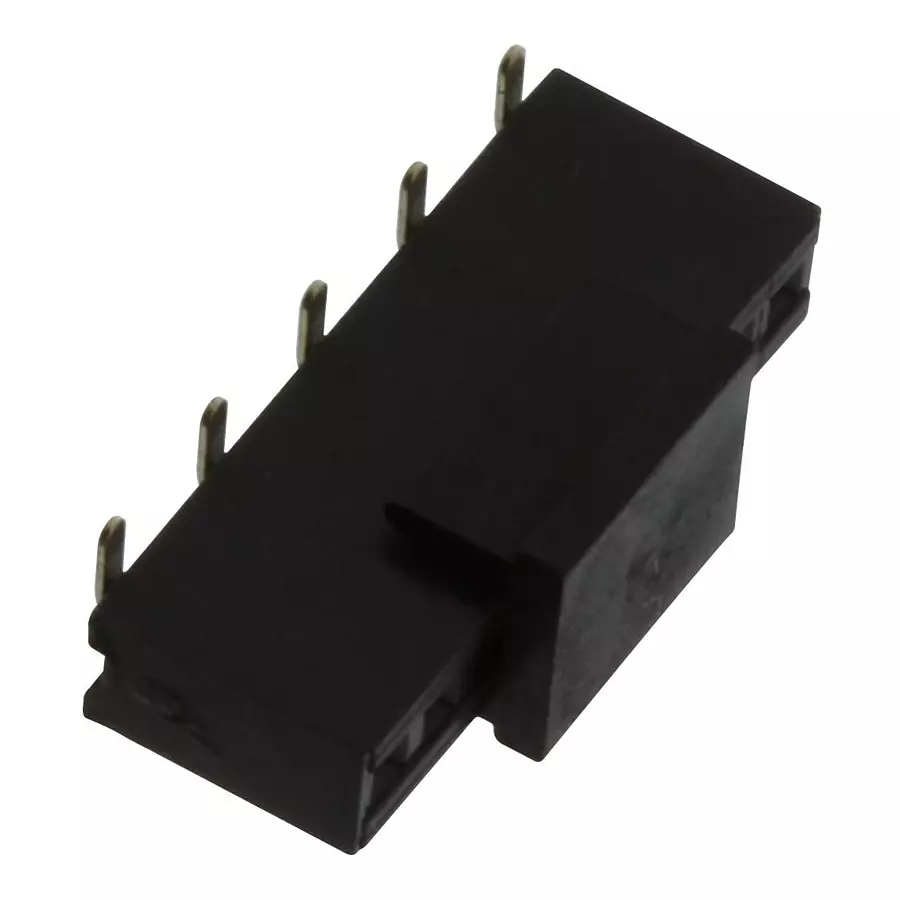 MULTICOMP PRO PCB Receptacles CONNECTOR, RCPT, 4POS, 1ROW, 1.27MM, MC-SVS1-S04-G (Pack of 5)