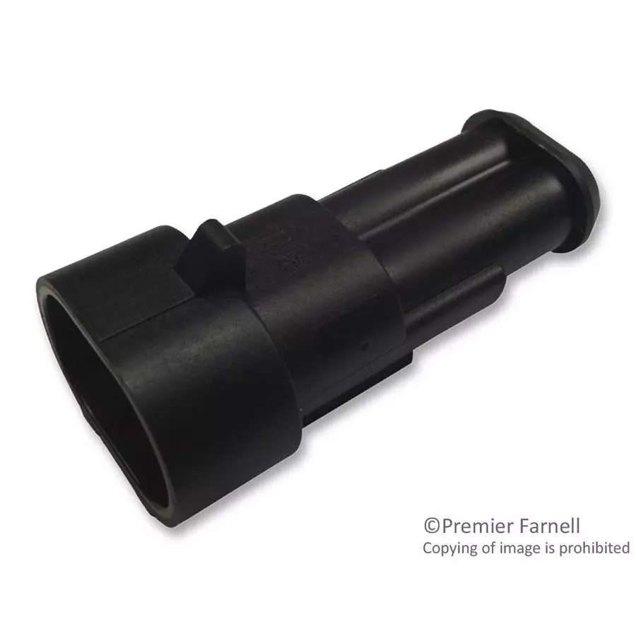 AMP - TE CONNECTIVITY TAB HOUSING, 2WAY, 282104-1 (Pack 10)