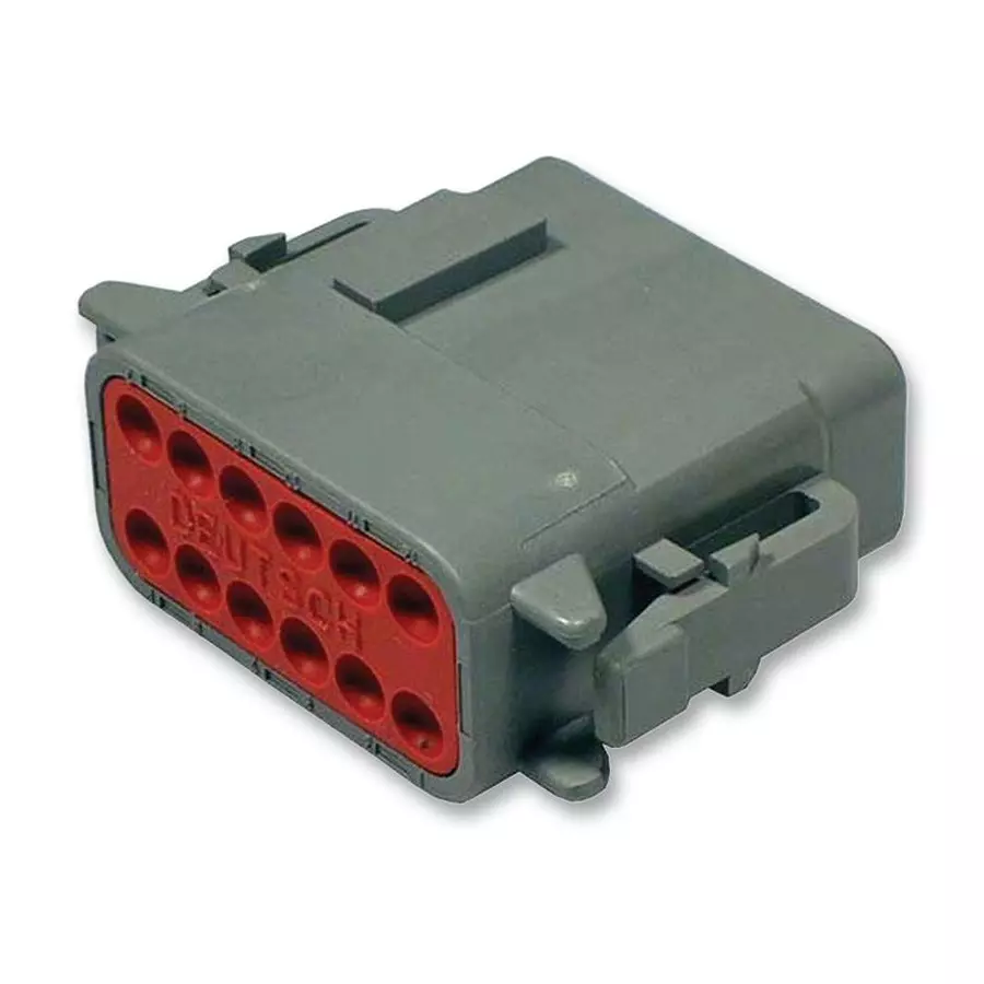DEUTSCH - TE CONNECTIVITY AUTOMOTIVE CONN HOUSING, PLUG, 12POS, DTM06-12SA
