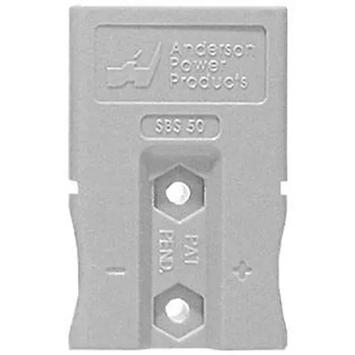 ANDERSON POWER PRODUCTS PLUG/RCPT HOUSING, 2POS, PC, GREY, SBS50GRA-BK