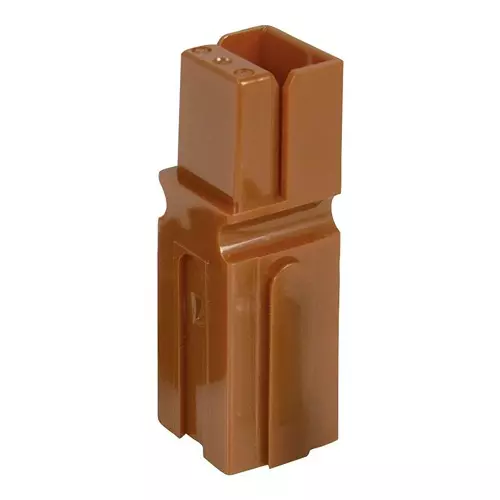 ANDERSON POWER PRODUCTS PLUG/RCPT HOUSING, 1POS, PC, BROWN, 1327G21-BK