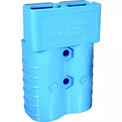 ANDERSON POWER PRODUCTS PLUG/RCPT HOUSING, 2POS, PC, BLUE, 912-BK
