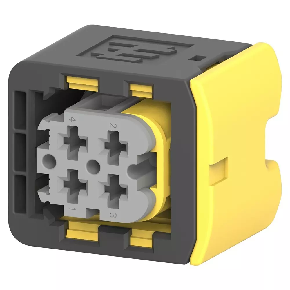 TE CONNECTIVITY Automotive Conn Housing, Rcpt, 4Pos, 2-1418390-1