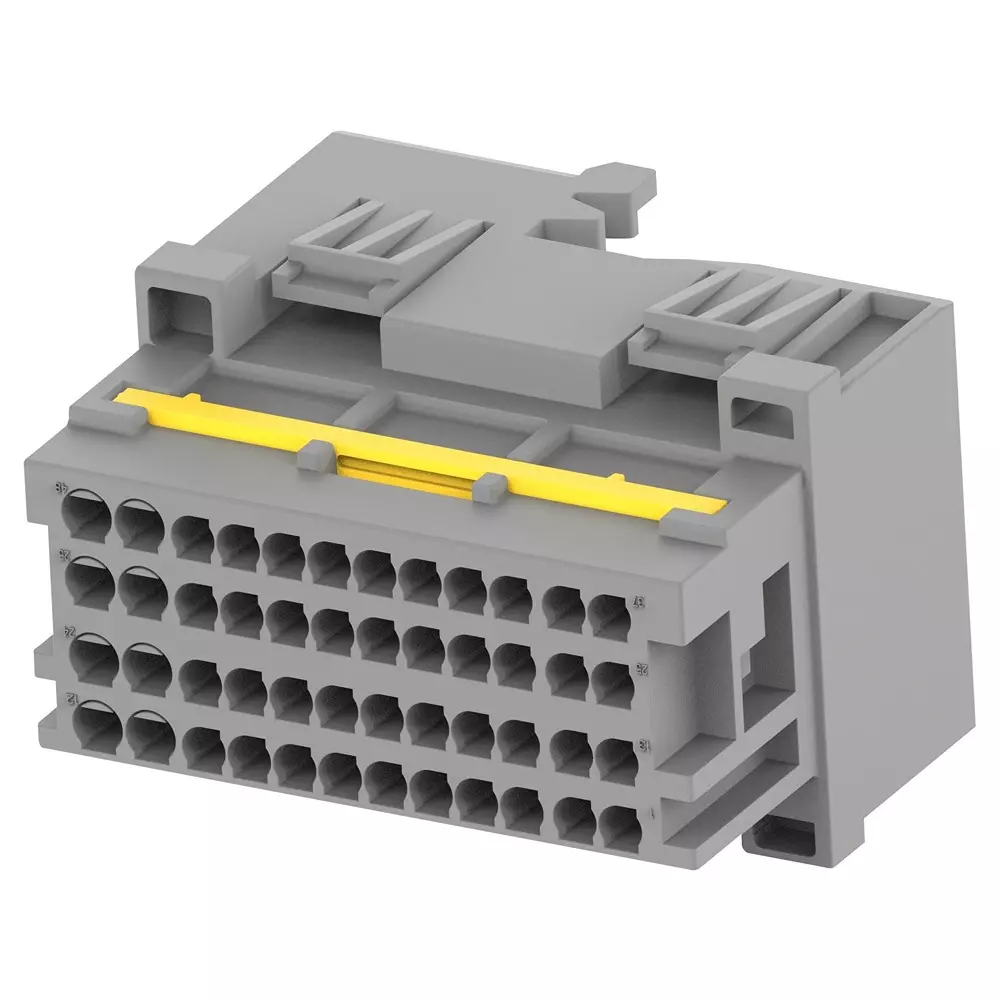 TE CONNECTIVITY Conn, Tab Housing, 48Pos, 24V, Pa6+Gf15, 2366066-2