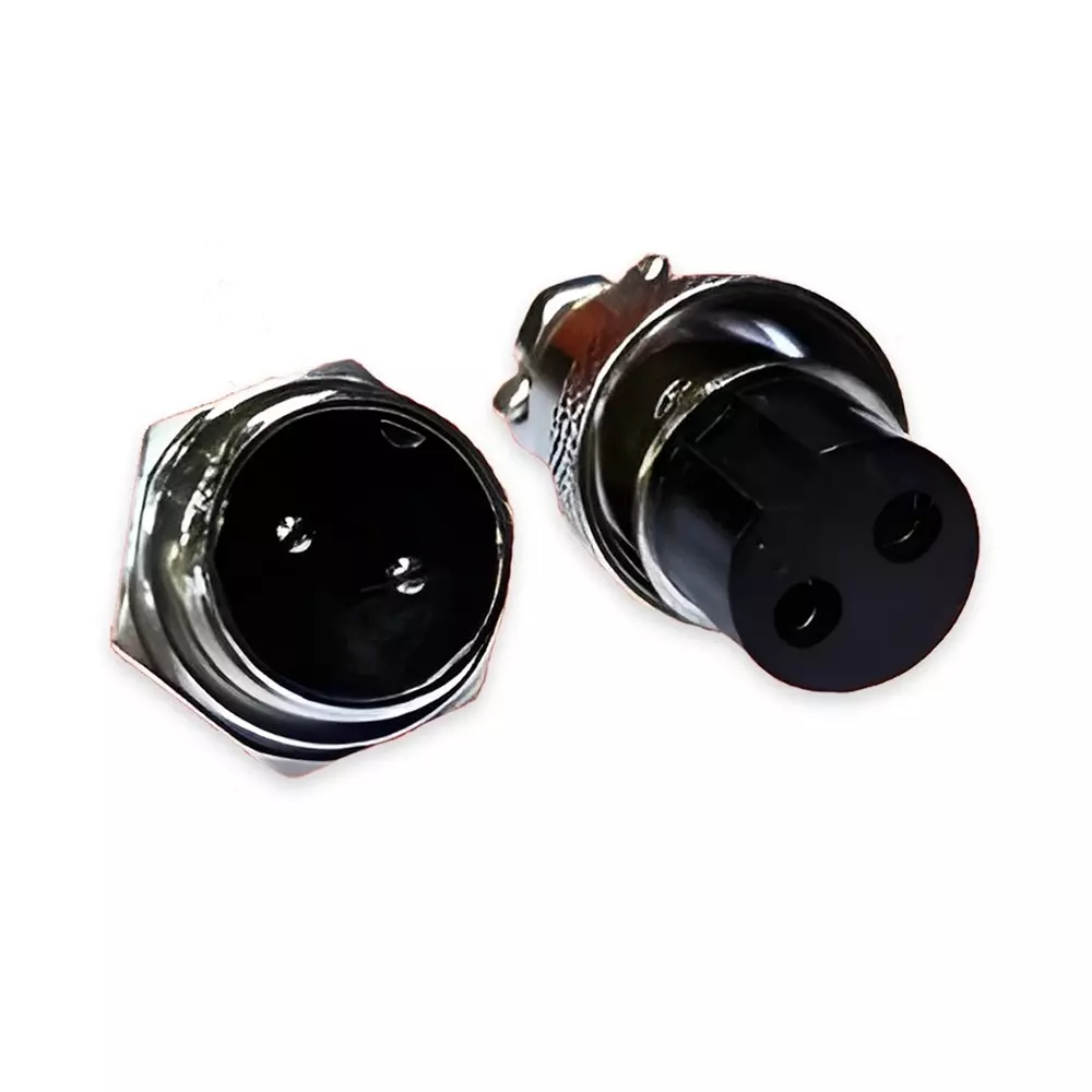 SETMI INDIA GX16 Aviation Plug & Socket Connector 16 mm 2-Pin Circular AC/DC 125-250 V