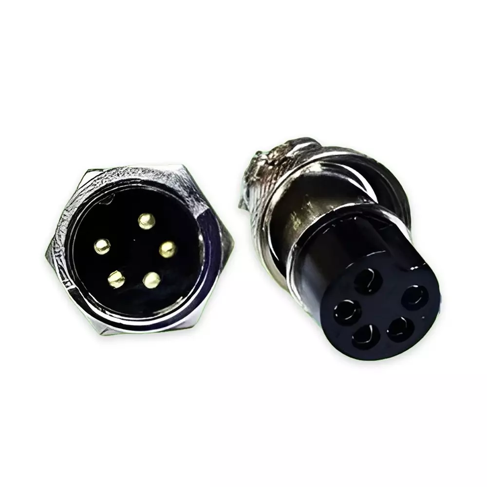 SETMI INDIA GX16 Aviation Plug & Socket Connector 16 mm 5-Pin Circular AC/DC 125-250 V