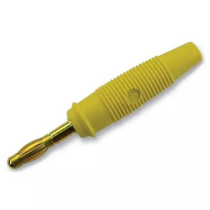 HIRSCHMANN TEST AND MEASUREMENT Banana Plug Yellow male 4 mm Connector Solder Termination 32A 30 V AC 60V DC Gold, 972518703 (Pack of 500)