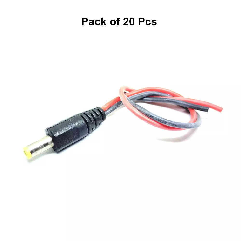 invento-male-dc-jack-plug-55x21-mm-150-mm-length-20-awg-gauge-with-silicone-wire-isc-3004-7-pack-of-20-pcs