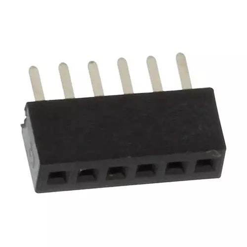 MULTICOMP PRO PCB Receptacles CONNECTOR, RCPT, 6POS, 1ROW, 1.27MM, MC-SVT1-S06-G (Pack of 5)