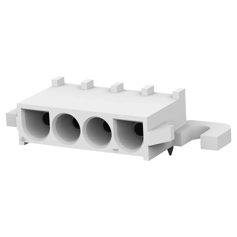 AMP - TE CONNECTIVITY WTB CONN, RCPT, 4POS, 1ROW, 6.35MM, 643230-1