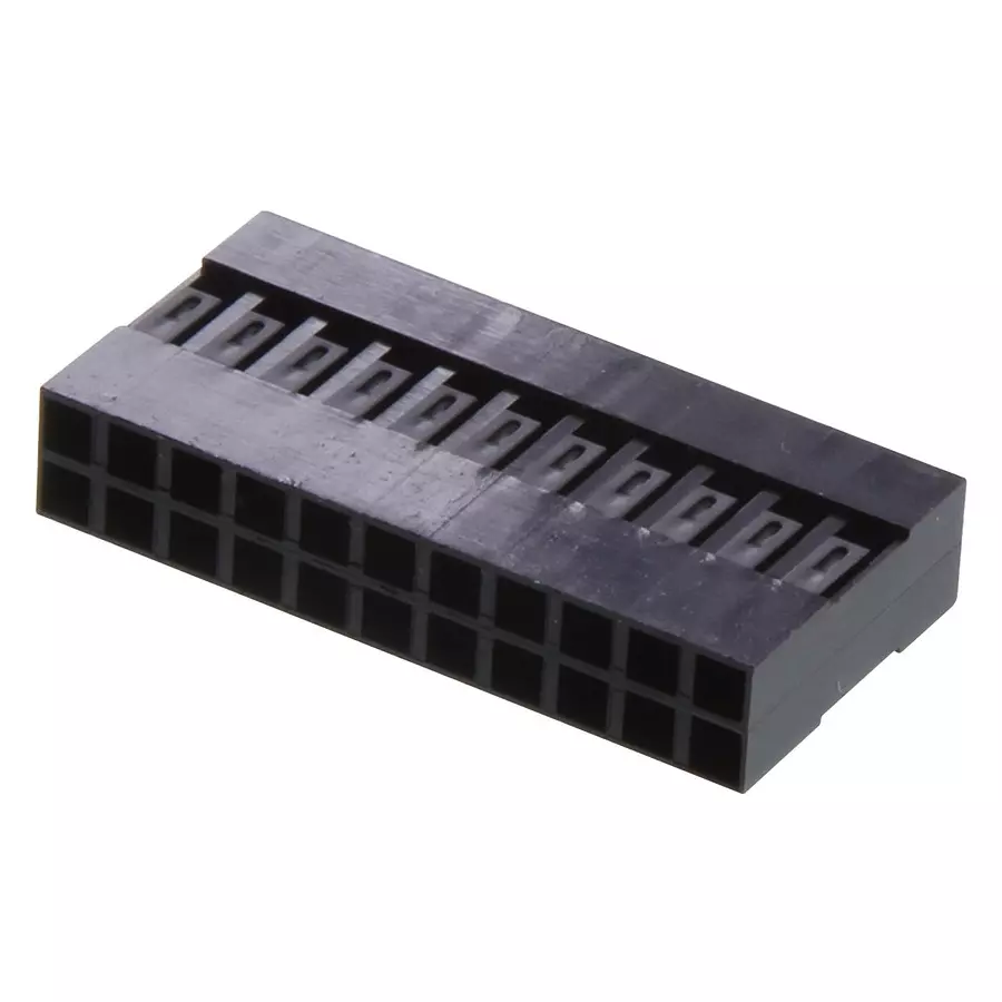 AMPHENOL COMMUNICATIONS SOLUTIONS CONNECTOR HOUSING, RCPT, 22POS, 2.54MM, 65043-026LF