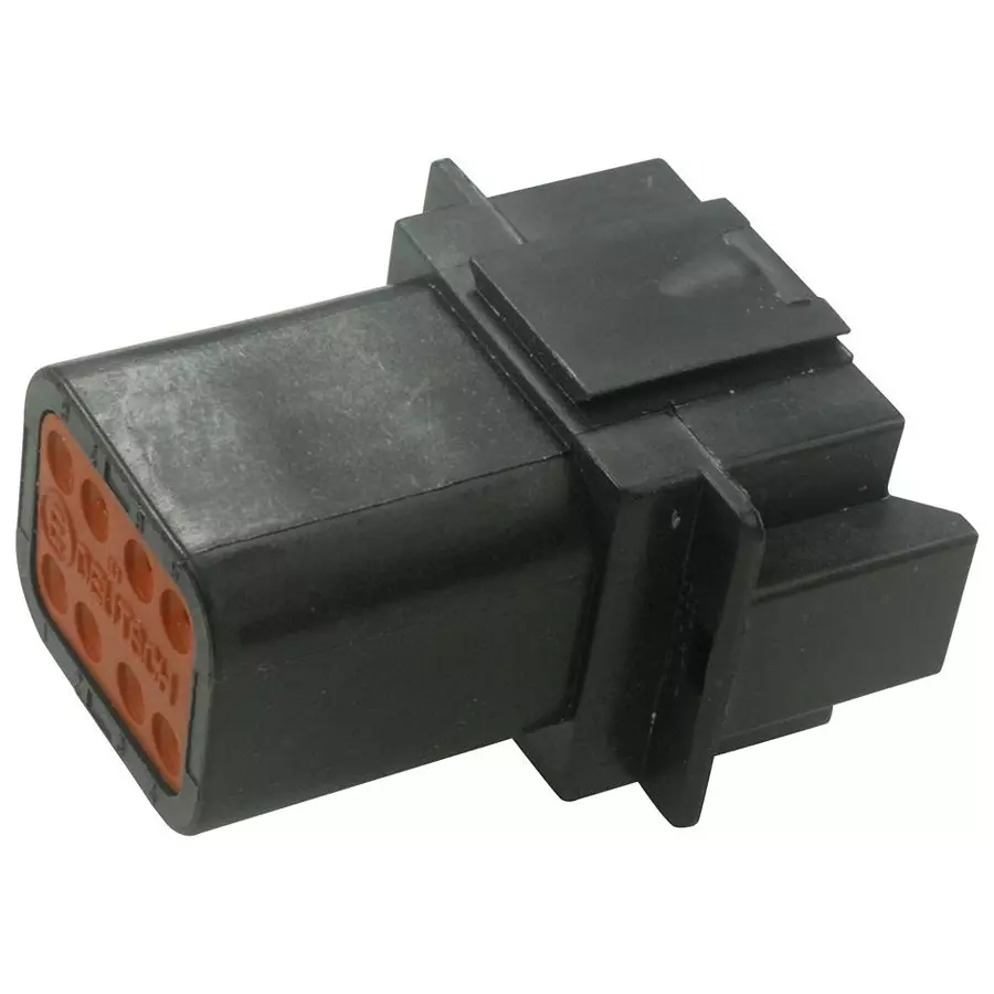 DEUTSCH - TE CONNECTIVITY RECEPTACLE, DT, THIN WALL, 8WAY, PIN, DT04-08PA-CE02