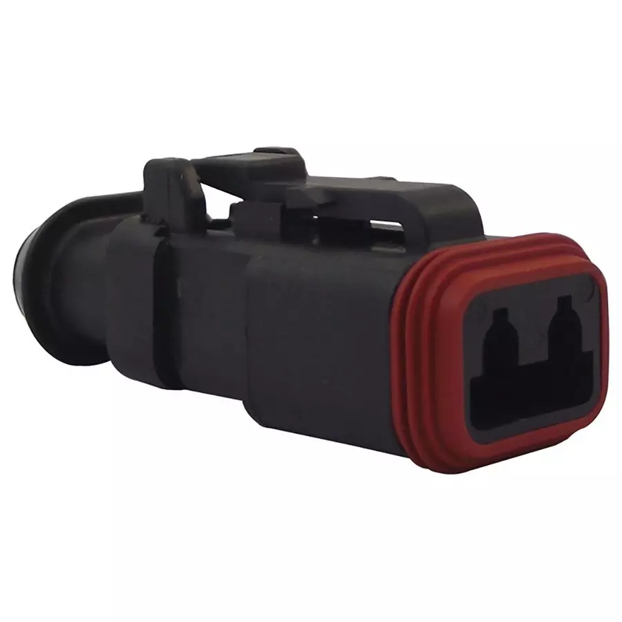 DEUTSCH - TE CONNECTIVITY PLUG, BOOT, THIN WALL, 2WAY, SKT, DT062S-CE13