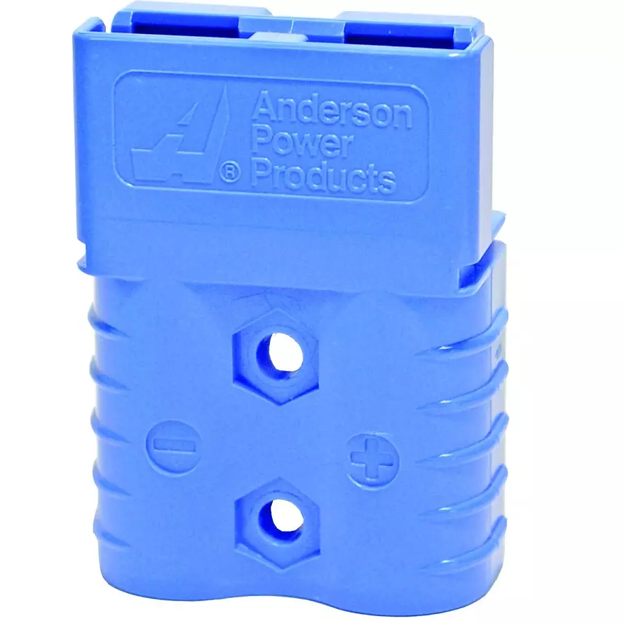 ANDERSON POWER PRODUCTS PLUG/RCPT HOUSING, 2POS, BLUE, 6810G2.