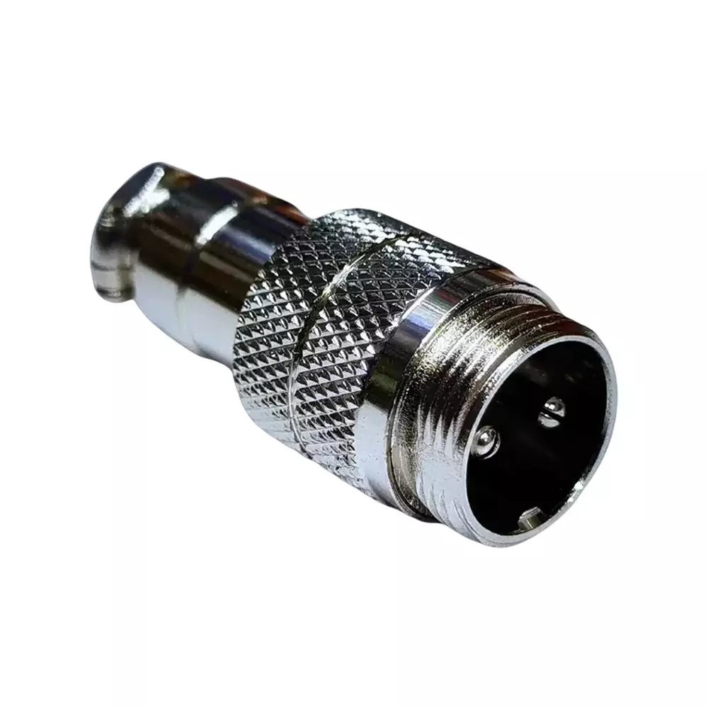 SETMI INDIA GX16 Aviation Connector Male 16 mm Circular 5-15 A with Solder Type 2-Pin