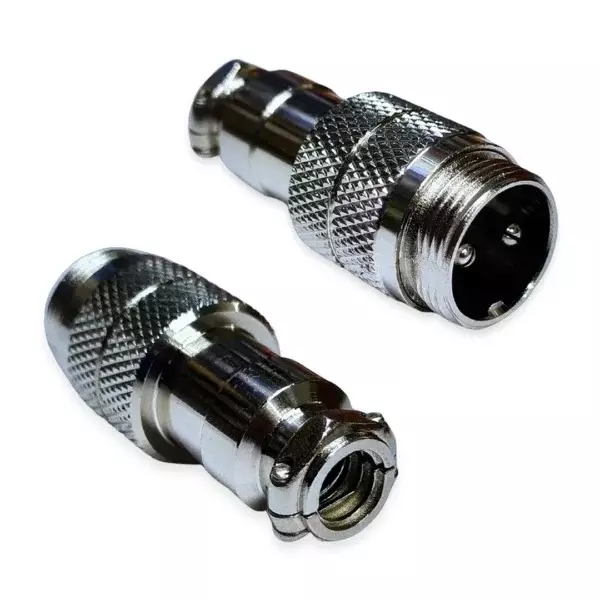 SETMI INDIA GX16 Aviation Connector Male 16 mm Circular 5-15 A with Solder Type 2-Pin