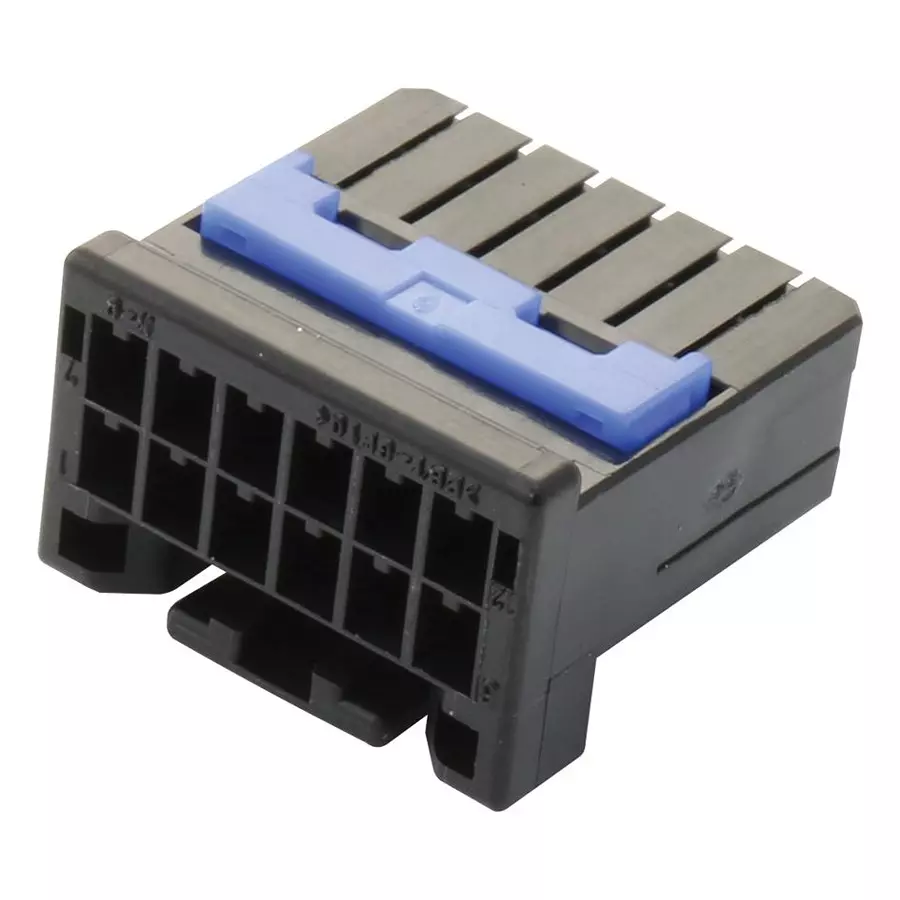 JST (JAPAN SOLDERLESS TERMINALS) Conn, Housing, Rcpt, 12Pos, 2mm, 12CPT-B-2A
